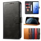 For Samsung Galaxy A21s GUSSIM Business Style Horizontal Flip Leather Case with Holder & Card Slots & Wallet(Black) - 1