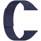 For Apple Watch 38 / 40 / 41 / S10 42mm xDfind Flat Head Litchi Texture Magnetic Silicone Watch Band(Midnight Blue) - 2
