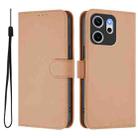 For OPPO Reno14 F 5G Skin Feel Solid Color Leather Phone Case with Lanyard(Nude) - 2