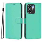 For OPPO Reno14 F 5G Skin Feel Solid Color Leather Phone Case with Lanyard(Green) - 2