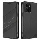 For HMD Skyline Embossed Multi-functional Wallet Retro Leather Phone Case(Black) - 1