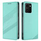 For HMD Skyline Embossed Multi-functional Wallet Retro Leather Phone Case(Mint Green) - 2