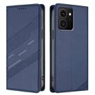 For HMD Skyline Embossed Multi-functional Wallet Retro Leather Phone Case(Dark Blue) - 2