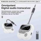 JS4 2 in 1 Car Digital Display Wireless Audio Adapter 3.5mm Audio Receiver Transmitter(White) - 2