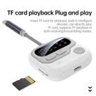 JS4 2 in 1 Car Digital Display Wireless Audio Adapter 3.5mm Audio Receiver Transmitter(White) - 3