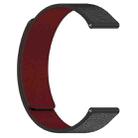 14mm xDfind Flat Head Litchi Texture Magnetic Silicone Watch Band(Black Red) - 2