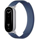 14mm xDfind Flat Head Litchi Texture Magnetic Silicone Watch Band(Midnight Blue) - 1