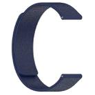 14mm xDfind Flat Head Litchi Texture Magnetic Silicone Watch Band(Midnight Blue) - 2