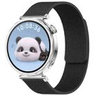 18mm xDfind Flat Head Litchi Texture Magnetic Silicone Watch Band(Black) - 1