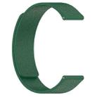 18mm xDfind Flat Head Litchi Texture Magnetic Silicone Watch Band(Dark Green) - 2