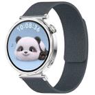 18mm xDfind Flat Head Litchi Texture Magnetic Silicone Watch Band(Grey) - 1