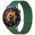 20mm xDfind Flat Head Litchi Texture Magnetic Silicone Watch Band(Dark Green) - 1