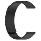 22mm xDfind Flat Head Litchi Texture Magnetic Silicone Watch Band(Black) - 2