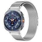 For Samsung Galaxy Watch Ultra / Ultra 2025 xDfind Milanese Parachute Buckle Stainless Steel Watch Band(Silver) - 1