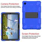 For Samsung Galaxy Tab A7 (2020) T500/T505 Shockproof Two-Color Silicone Protective Case with Holder(Blue + Black) - 5