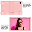 For Samsung Galaxy Tab A7 (2020) T500/T505 Shockproof Two-Color Silicone Protective Case with Holder(Rose Gold + Rose Gold) - 3