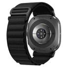 For Samsung Galaxy Watch Ultra 47mm xDfind Black Buckle Loop Nylon Watch Band(Black) - 1