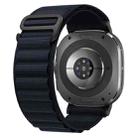For Samsung Galaxy Watch Ultra 47mm xDfind Black Buckle Loop Nylon Watch Band(Midnight Blue) - 1