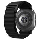 For Samsung Galaxy Watch8 / 8 Classic xDfind Black Buckle Loop Nylon Watch Band(Black) - 1