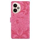 For Honor 400 Global 156.5mm Embossed Floral Pattern Leather Phone Case(Rose Red) - 3