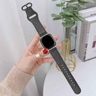 For Fitbit Versa 3 / 4 / Sense 2 Classic Buckle Genuine Leather Watch Band(Black) - 2