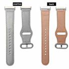 For Fitbit Versa 3 / 4 / Sense 2 Classic Buckle Genuine Leather Watch Band(Grey) - 3