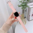 For Fitbit Versa 3 / 4 / Sense 2 Classic Buckle Genuine Leather Watch Band(Pink) - 2