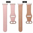 For Fitbit Versa 3 / 4 / Sense 2 Classic Buckle Genuine Leather Watch Band(Pink) - 3
