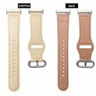 For Fitbit Versa 3 / 4 / Sense 2 Classic Buckle Genuine Leather Watch Band(Ivory White) - 3