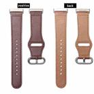 For Fitbit Versa 3 / 4 / Sense 2 Classic Buckle Genuine Leather Watch Band(Chocolate Color) - 3