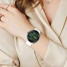 For Google Pixel Watch 3 45mm Reverse Buckle Genuine Leather Watch Band(White) - 2