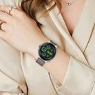For Google Pixel Watch 3 45mm Reverse Buckle Genuine Leather Watch Band(Chocolate Color) - 2