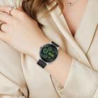 For Google Pixel Watch 1 / 2 / 3 41mm Reverse Buckle Genuine Leather Watch Band(Black) - 2