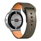 For Google Pixel Watch 1 / 2 / 3 41mm Reverse Buckle Genuine Leather Watch Band(Chocolate Color) - 3