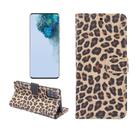 For Samsung Galaxy Note20 Leopard Pattern Horizontal Flip Leather Case with Holder & Card Slots(Yellow) - 1