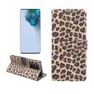 For Samsung Galaxy Note20 Ultra Leopard Pattern Horizontal Flip Leather Case with Holder & Card Slots(Yellow) - 1