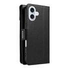For iPhone 17 Multi Card Wallet Leather Phone Case with Strap(Black) - 3