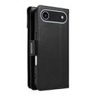 For iPhone 17 Air Multi Card Wallet Leather Phone Case with Strap(Black) - 3