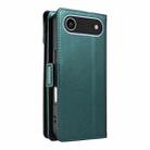 For iPhone 17 Air Multi Card Wallet Leather Phone Case with Strap(Green) - 3