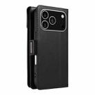 For iPhone 17 Pro Multi Card Wallet Leather Phone Case with Strap(Black) - 3