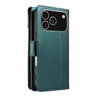 For iPhone 17 Pro Multi Card Wallet Leather Phone Case with Strap(Green) - 3