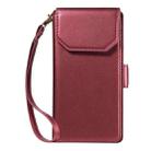 For iPhone 17 Pro Max Multi Card Wallet Leather Phone Case with Strap(Red) - 2