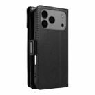For iPhone 17 Pro Max Multi Card Wallet Leather Phone Case with Strap(Black) - 3