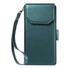 For iPhone 17 Pro Max Multi Card Wallet Leather Phone Case with Strap(Green) - 2