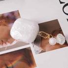For AirPods 4 Shell Texture Pearl Hanging Buckle Earphone Case(Colorful) - 2