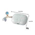 For AirPods Pro 2  Shell Texture Pearl Hanging Buckle Earphone Case(Light Blue) - 3