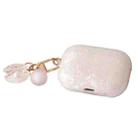 For AirPods Pro 2  Shell Texture Pearl Hanging Buckle Earphone Case(Colorful) - 1