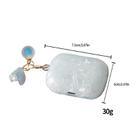 For AirPods Pro 2  Shell Texture Pearl Hanging Buckle Earphone Case(Light Purple) - 3
