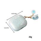 For AirPods 3 Shell Texture Pearl Hanging Buckle Earphone Case(White) - 3