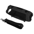 For JBL Charge 6 Silicone Protective Cover Portable Crossbody Speaker Soft Shell Bag(Black) - 1